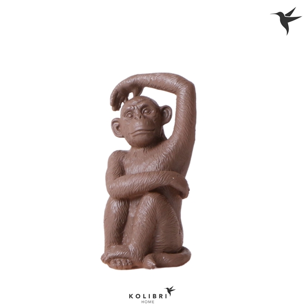 Kolibri Home Monkey Sitting Brown