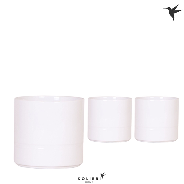 Kolibri Home Pastel pot white 12 cm