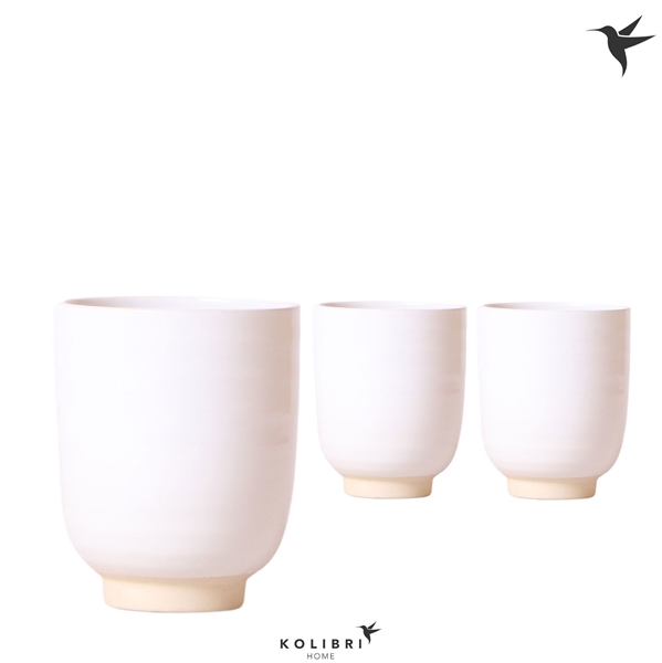 Kolibri home Glazed white